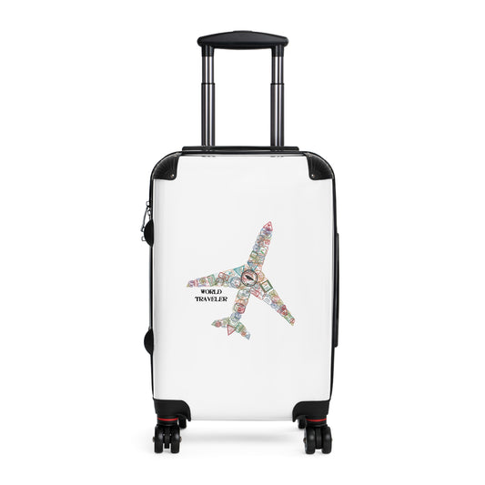 Colorful World Traveler Suitcase - Stylish Luggage for Adventure Seekers