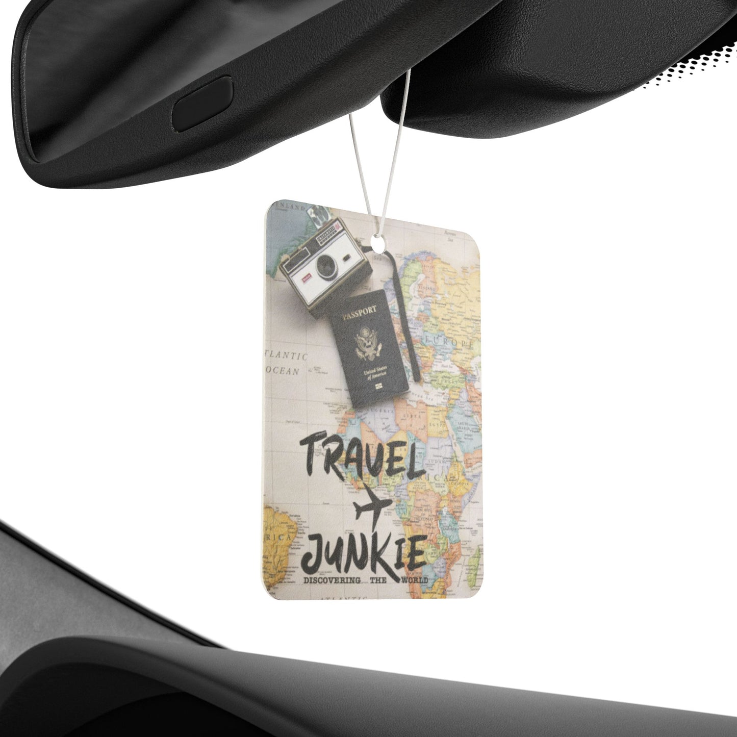 Travel Junkie Car Air Freshener - Adventure Vibes for Wanderlust Souls