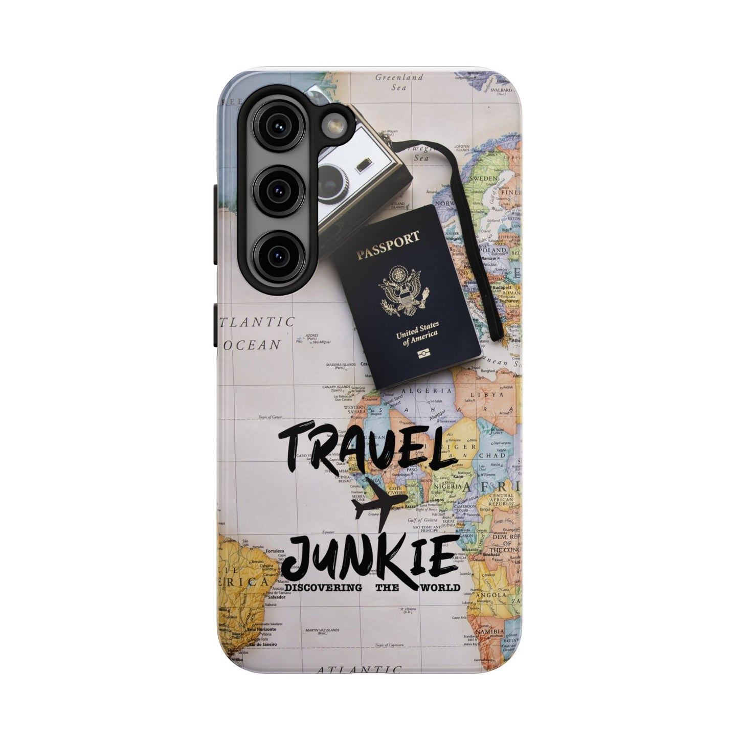 Travel Junkie Phone Case - Perfect for Adventure Lovers and Globe Trotters