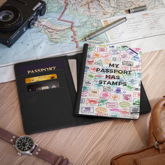 My Passport Has Stamps Cover - Travel Accessory for Adventurous Souls