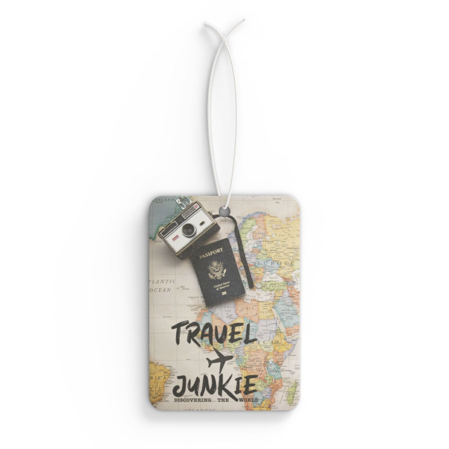 Travel Junkie Car Air Freshener - Adventure Vibes for Wanderlust Souls