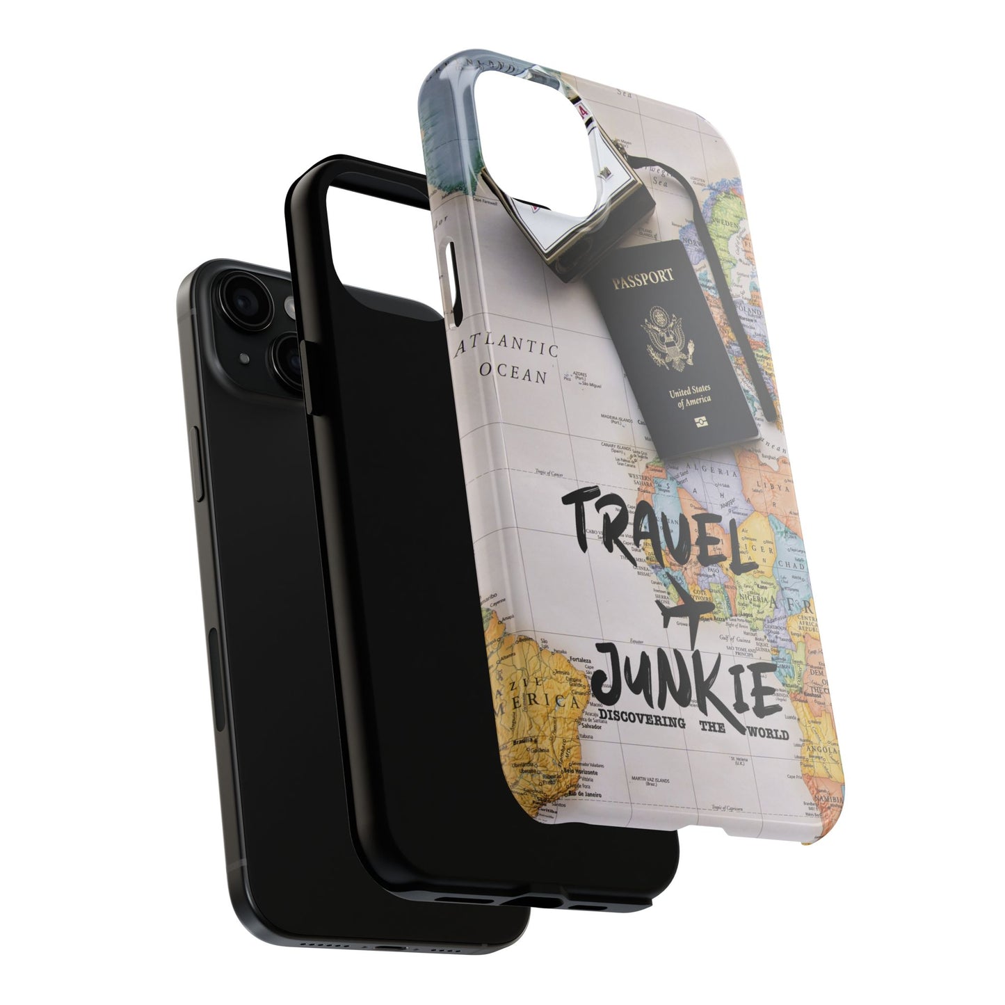 Travel Junkie Phone Case - Perfect for Adventure Lovers and Globe Trotters