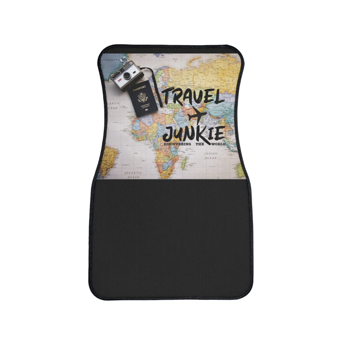 Travel Junkie Car Floor Mat - Durable and Stylish Auto Accessory for Adventurers