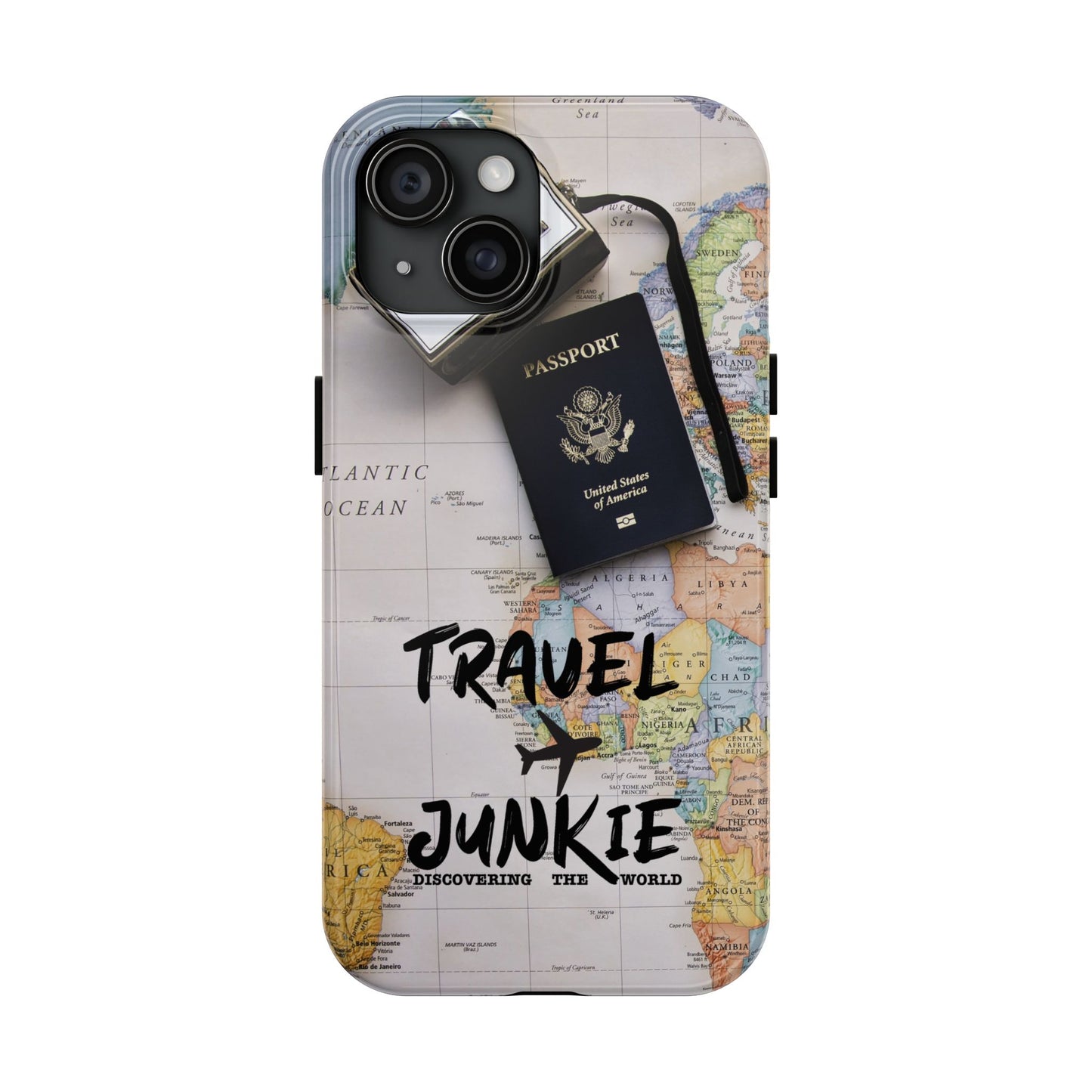 Travel Junkie Phone Case - Perfect for Adventure Lovers and Globe Trotters