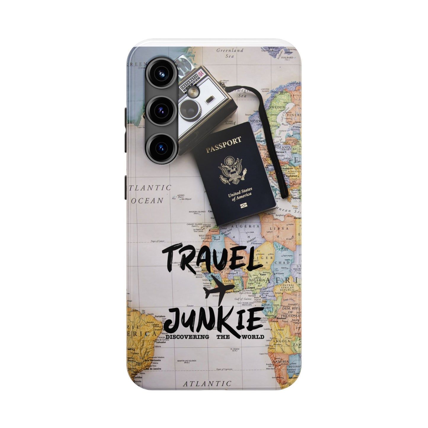 Travel Junkie Phone Case - Perfect for Adventure Lovers and Globe Trotters