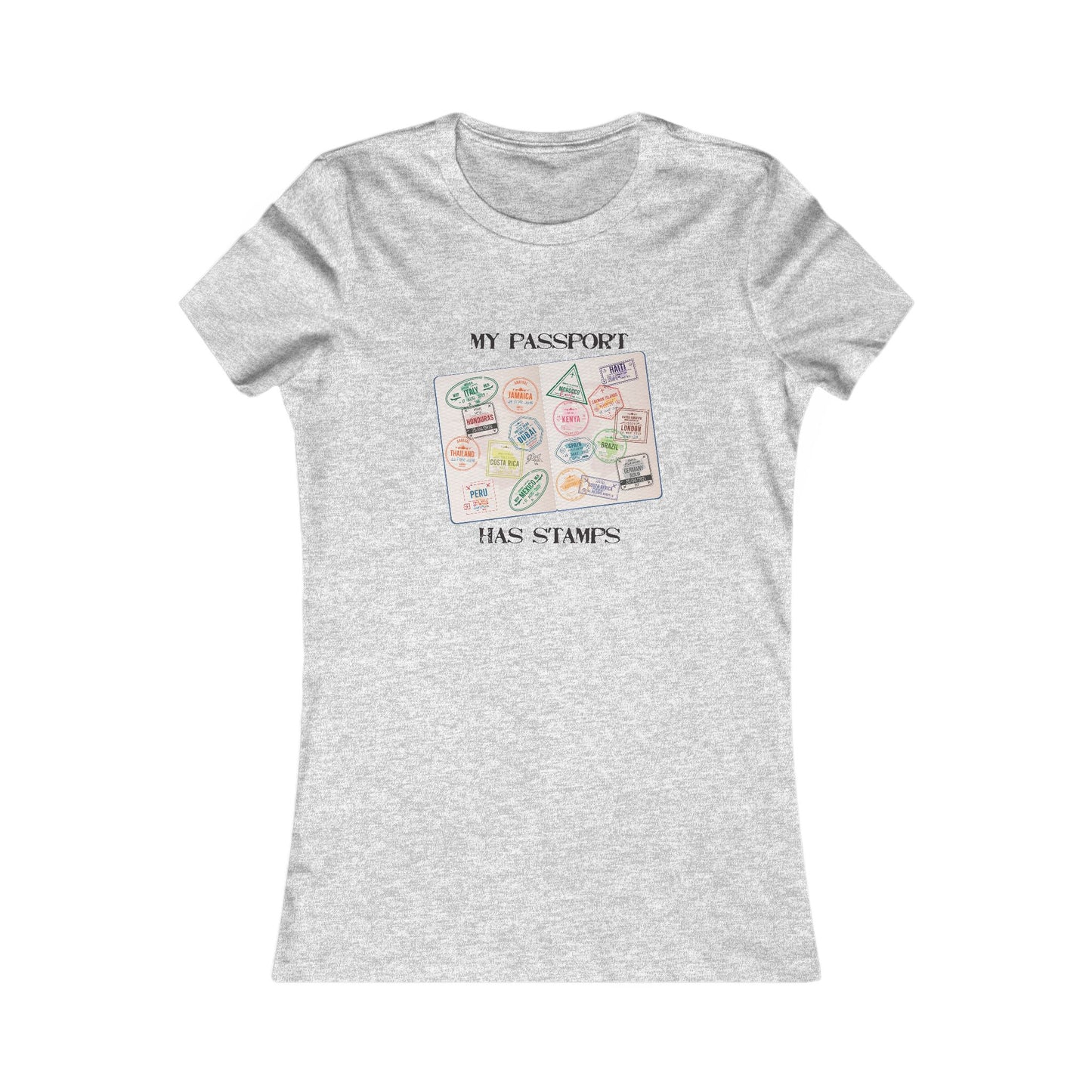 My Passport Has Stamps Women’s Travel Tee